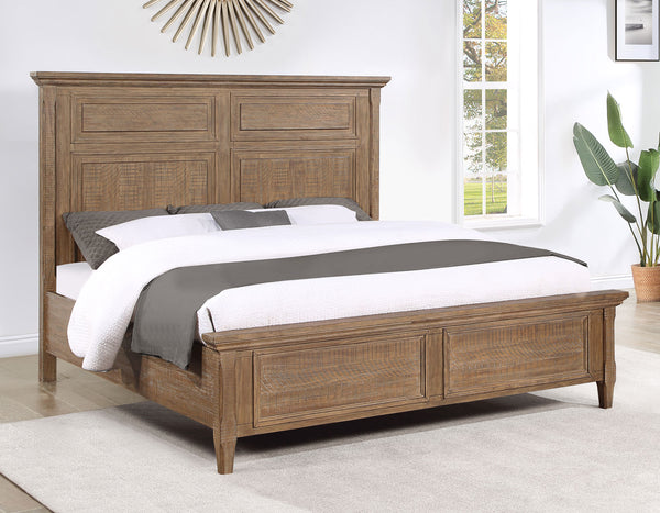Riverdale Driftwood King Panel Bed