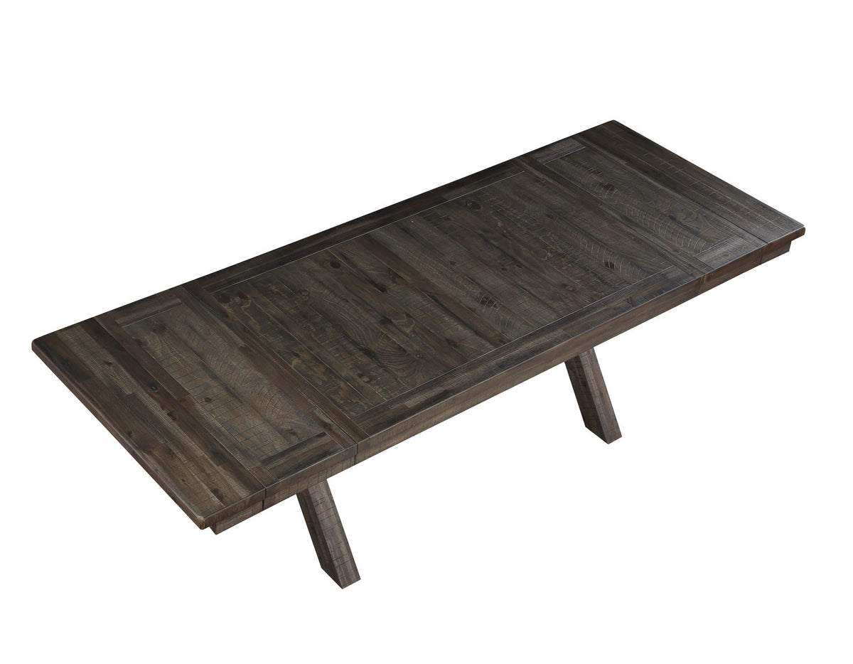 Riverdale Light Black 96" Extendable Trestle Dining Table from Steve Silver - Luna Furniture