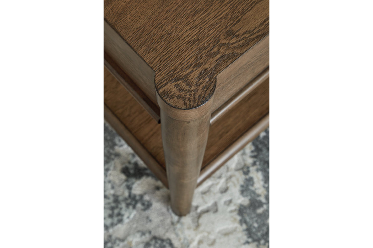 Roanhowe Brown Coffee Table and 2 End Tables from Ashley - Luna Furniture