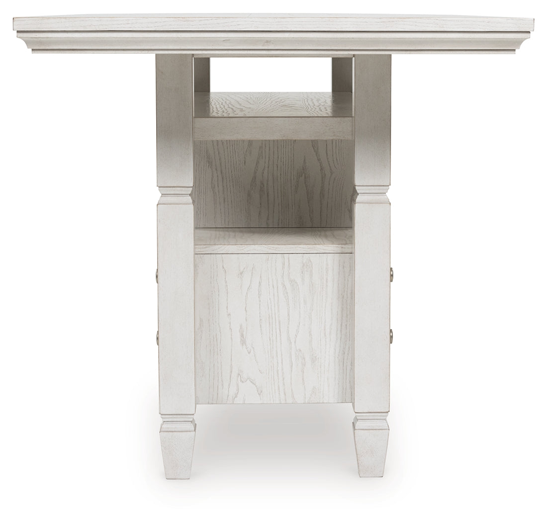 Robbinsdale Antique White Counter Height Dining Table from Ashley - Luna Furniture