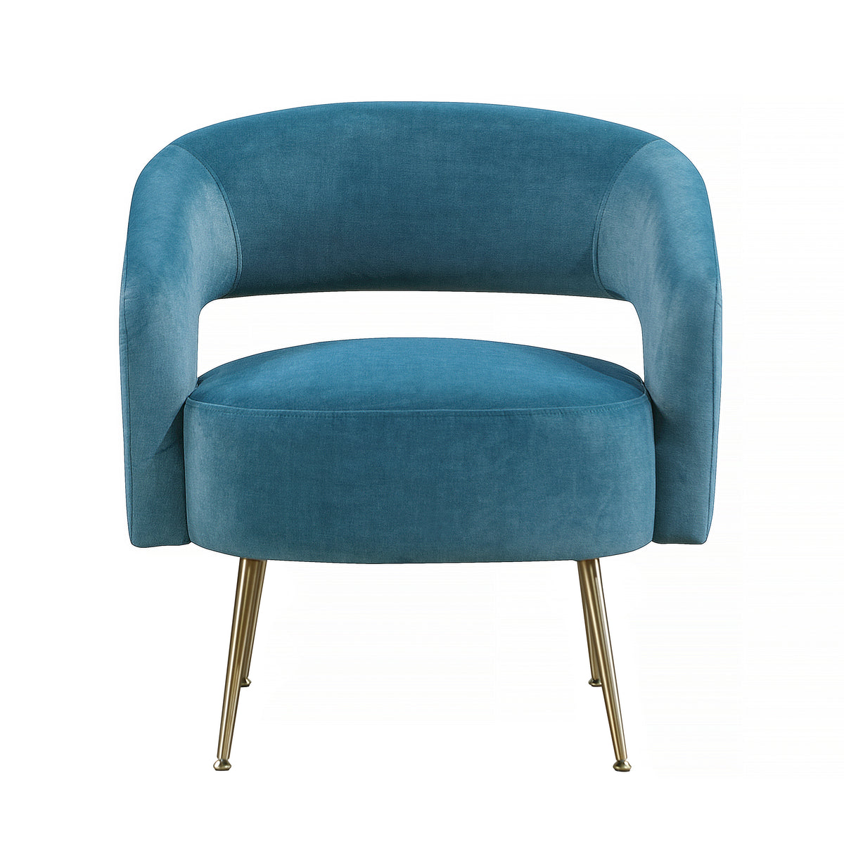 Roslyn Dark Teal Velvet Accent Chair from Homelegance - Luna Furniture