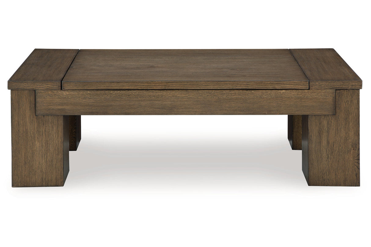 Rosswain Warm Brown Lift-top Coffee Table and 2 End Tables from Ashley - Luna Furniture