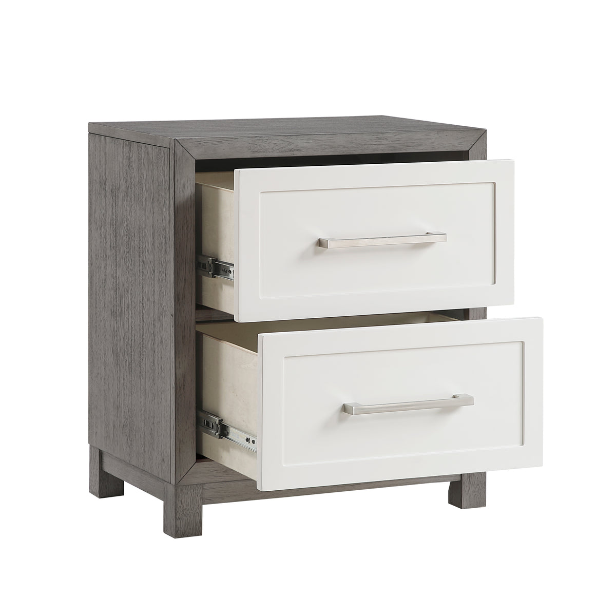 Rowan Ivory/Gray Nightstand from Homelegance - Luna Furniture