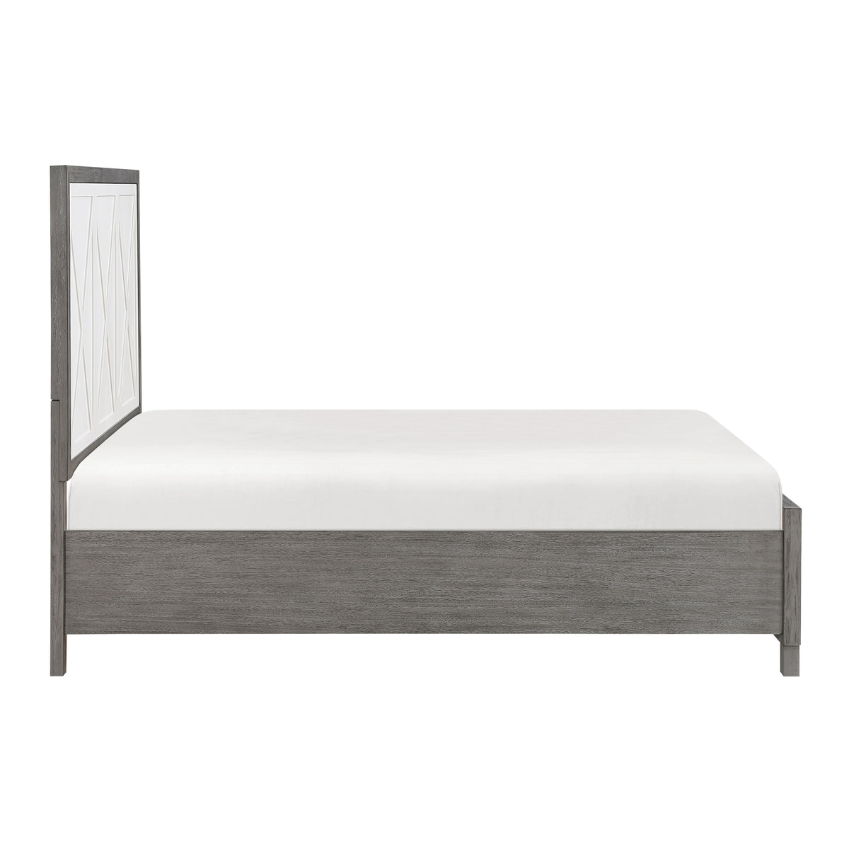 Rowan Ivory/Gray Queen Storage Platform Bed from Homelegance - Luna Furniture
