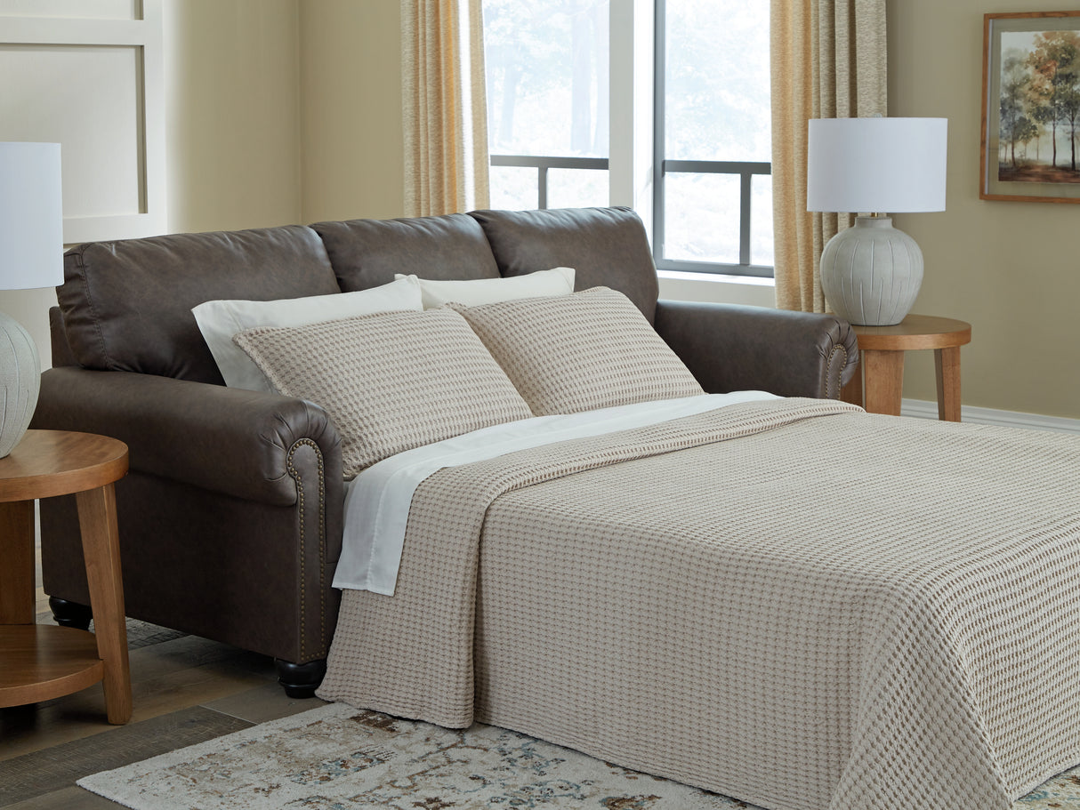 Roxmere Umber Queen Sofa Sleeper from Ashley Furniture - Luna Furniture