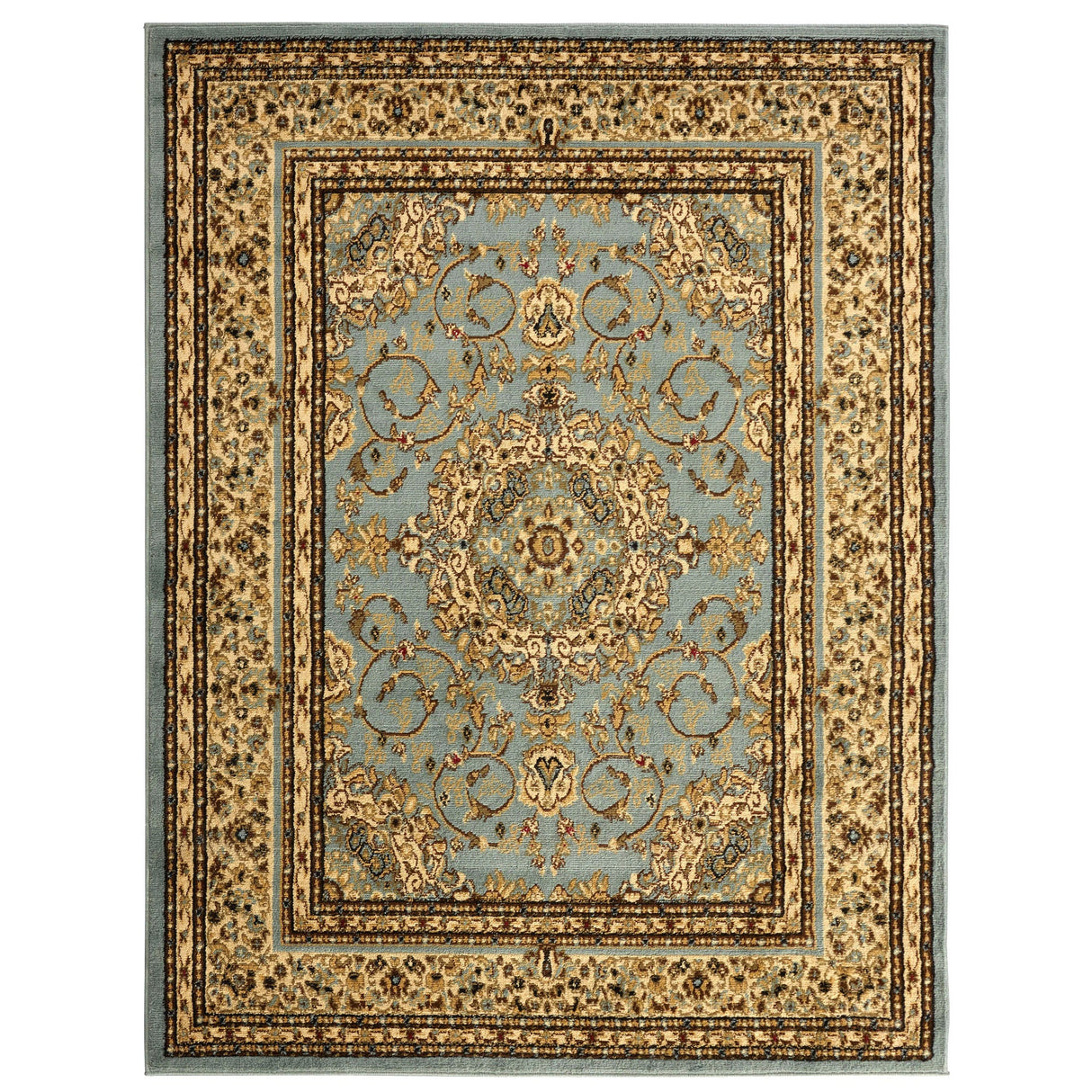 Royal Brown and Grayish Blue 8X10 Rug from Nova Furniture - Luna Furniture