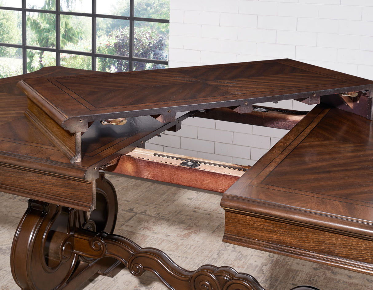 Royale Brown Pecan Dining Room Set from Steve Silver - Luna Furniture