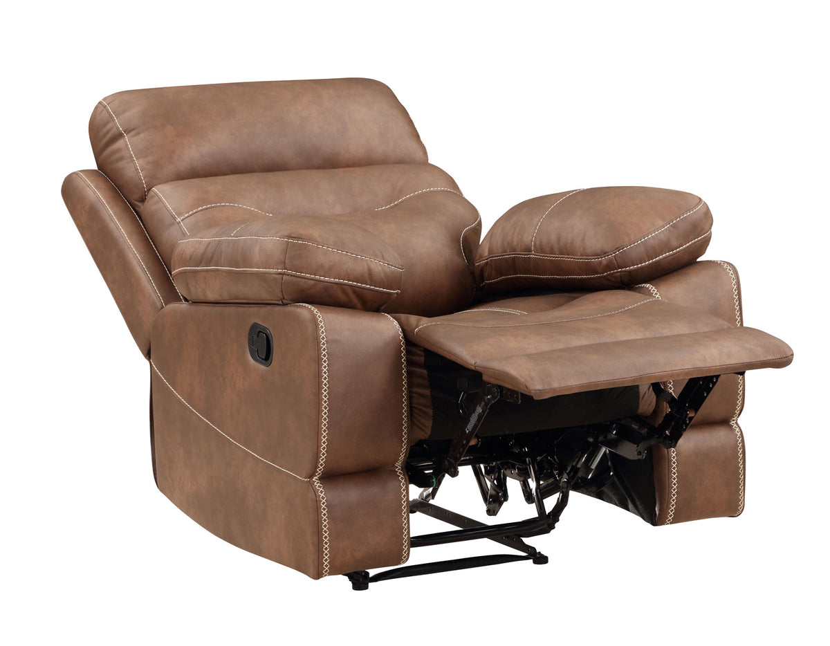 Rudger Chestnut 3-Piece Manual Reclining Living Room Set from Steve Silver - Luna Furniture