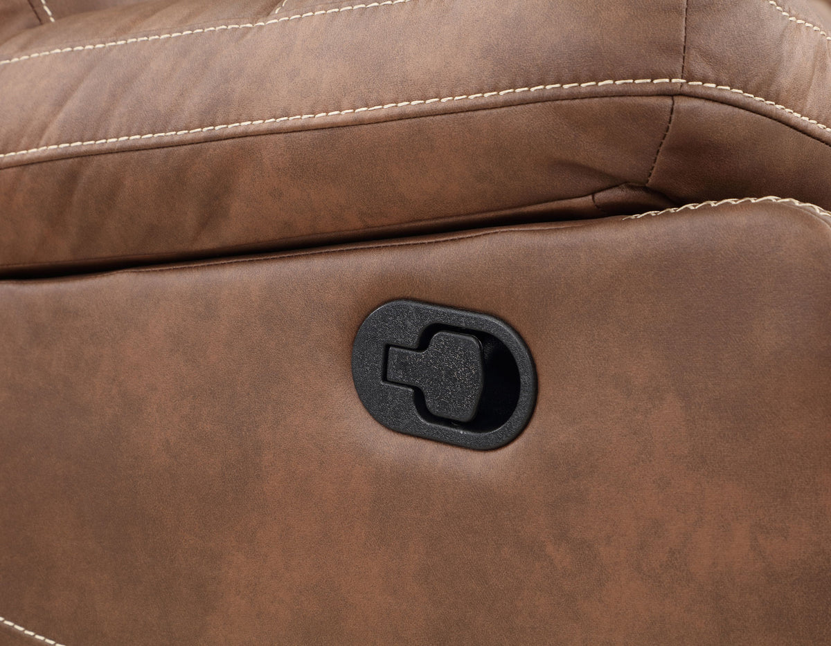 Rudger Chestnut Manual Reclining Loveseat from Steve Silver - Luna Furniture