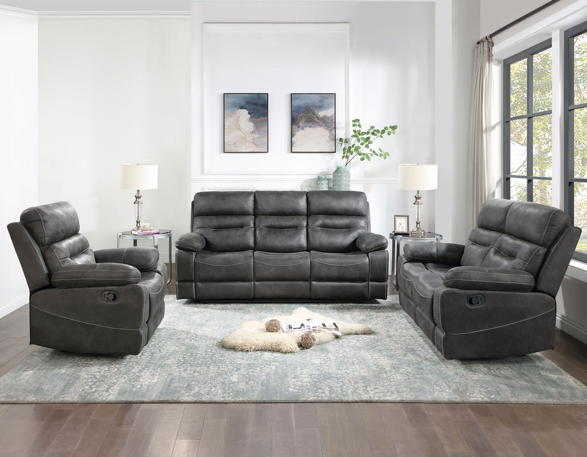 Rudger Gray Manual Recliner from Steve Silver - Luna Furniture