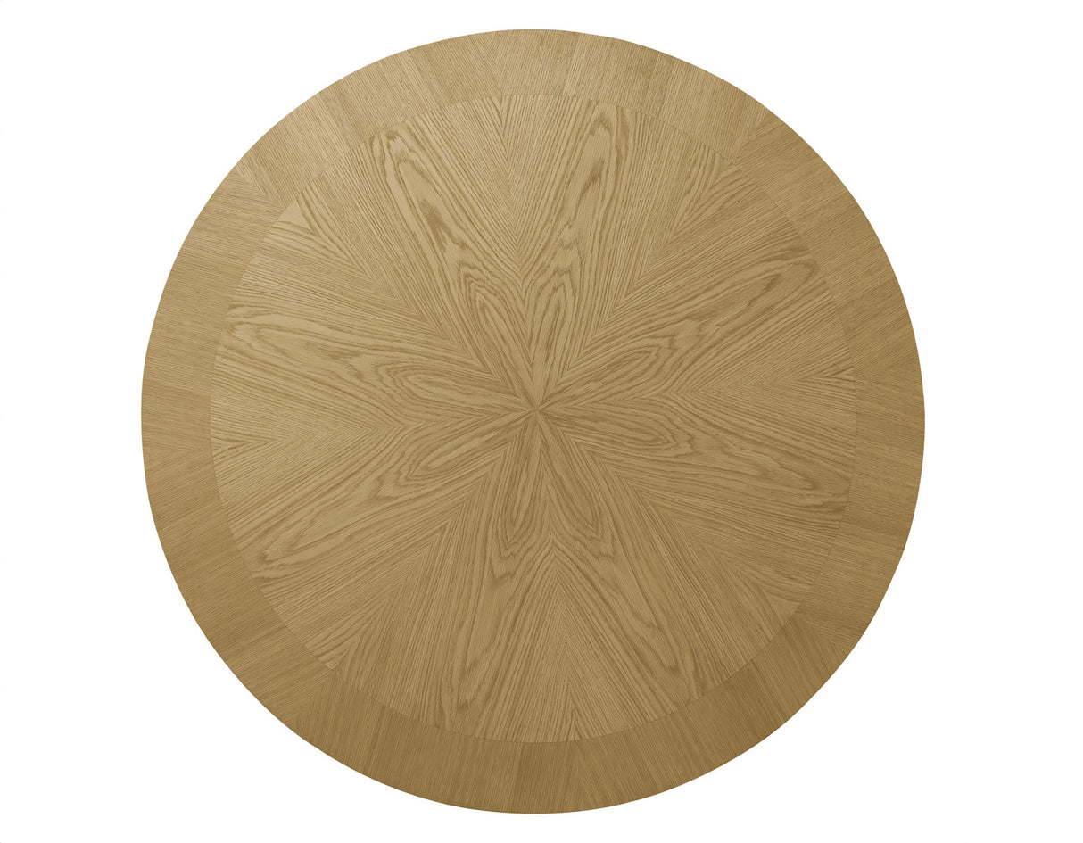 Rylie 48-inch Round Dining Table with Folding Game Top, Natural Finish from Steve Silver - Luna Furniture