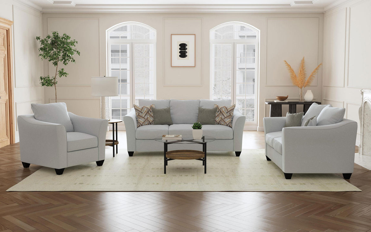 Salizar Sand Upholstered 3-Piece Track Arm Fabric Sofa Set from Coaster - Luna Furniture