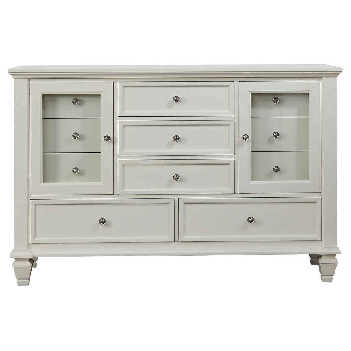 Sandy Beach Cream White 4-Piece California King Bedroom Set from Coaster - Luna Furniture