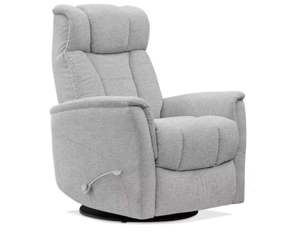 Saxton Manual Swivel Glider Recliner, Gray