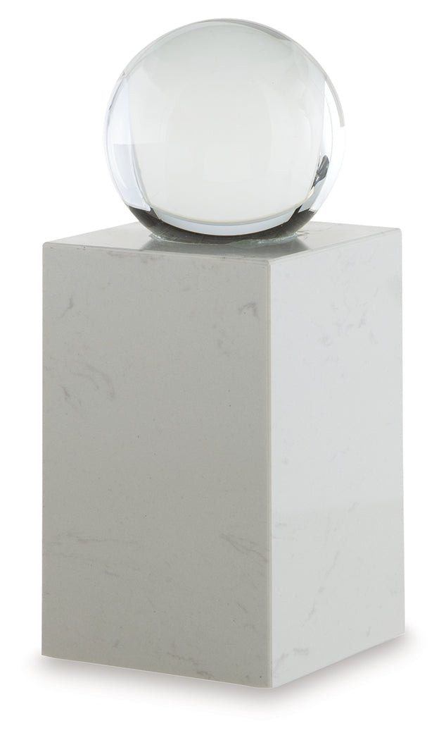 Sellner Clear/White Sculpture from Ashley - Luna Furniture