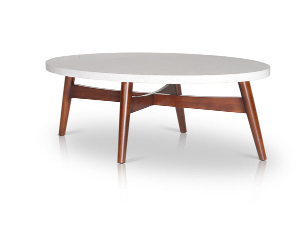 Serena Silverstone Oval Cocktail Table
