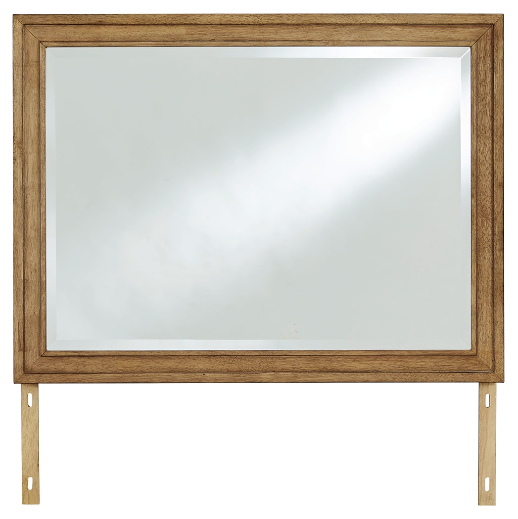 Sharlance Light Brown Upholstered Panel Bedroom Set from Ashley - Luna Furniture