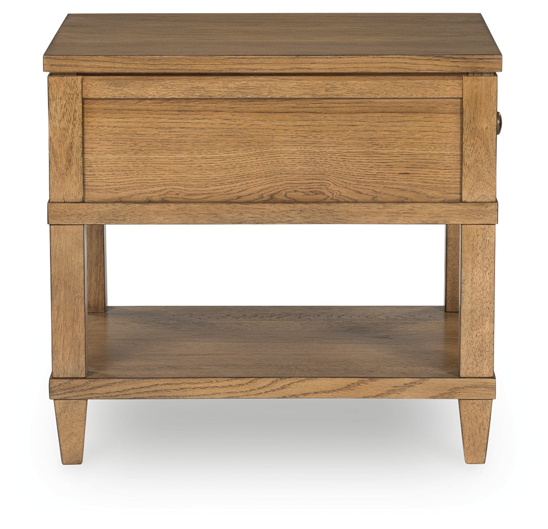 Sharlance Light Brown End Table from Ashley - Luna Furniture