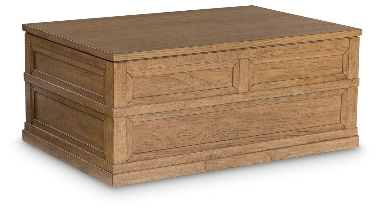 Sharlance Light Brown Lift-Top Coffee Table from Ashley - Luna Furniture