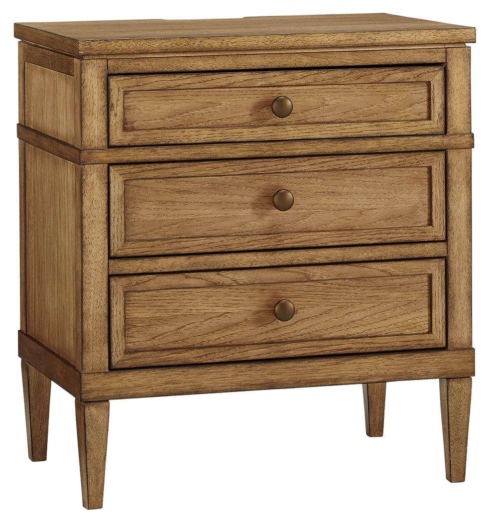 Sharlance Light Brown Nightstand from Ashley Furniture - Luna Furniture