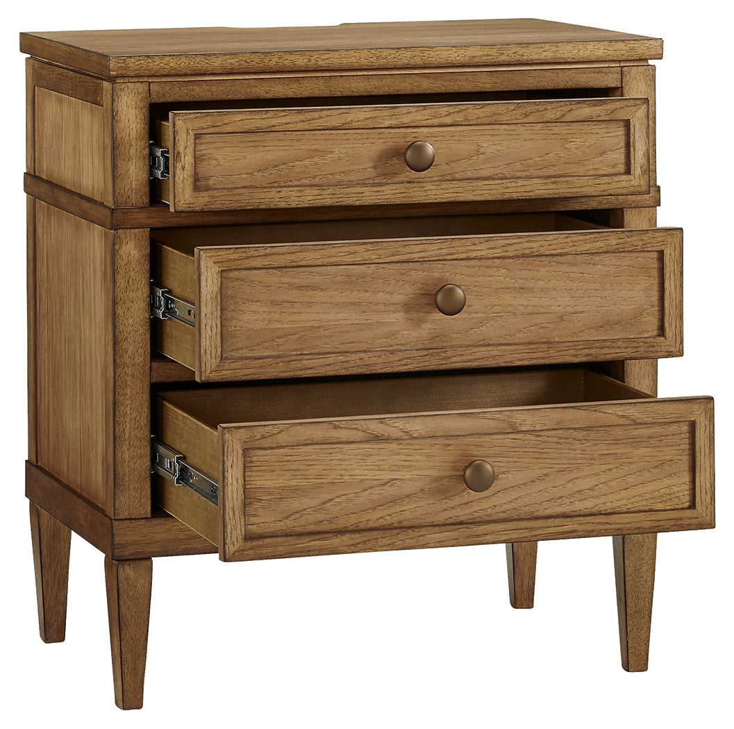 Sharlance Light Brown Nightstand from Ashley Furniture - Luna Furniture
