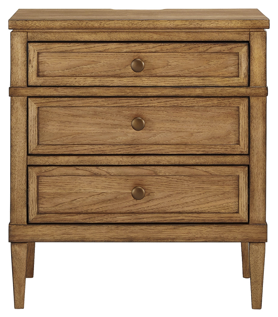 Sharlance Light Brown Nightstand from Ashley Furniture - Luna Furniture