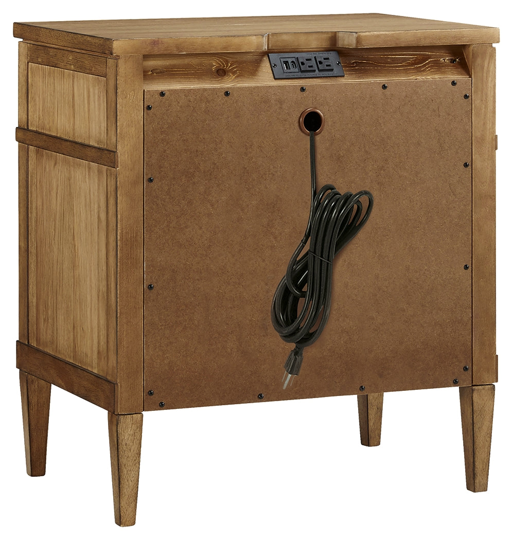 Sharlance Light Brown Nightstand from Ashley - Luna Furniture