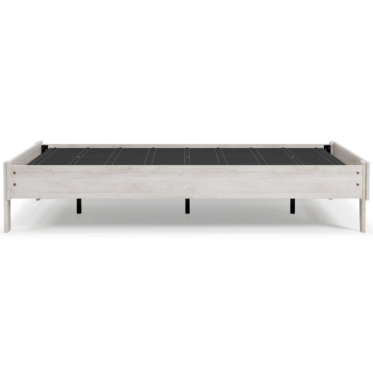 Shawburn Full Platform Bed with Mattress in Whitewash from Ashley - Luna Furniture