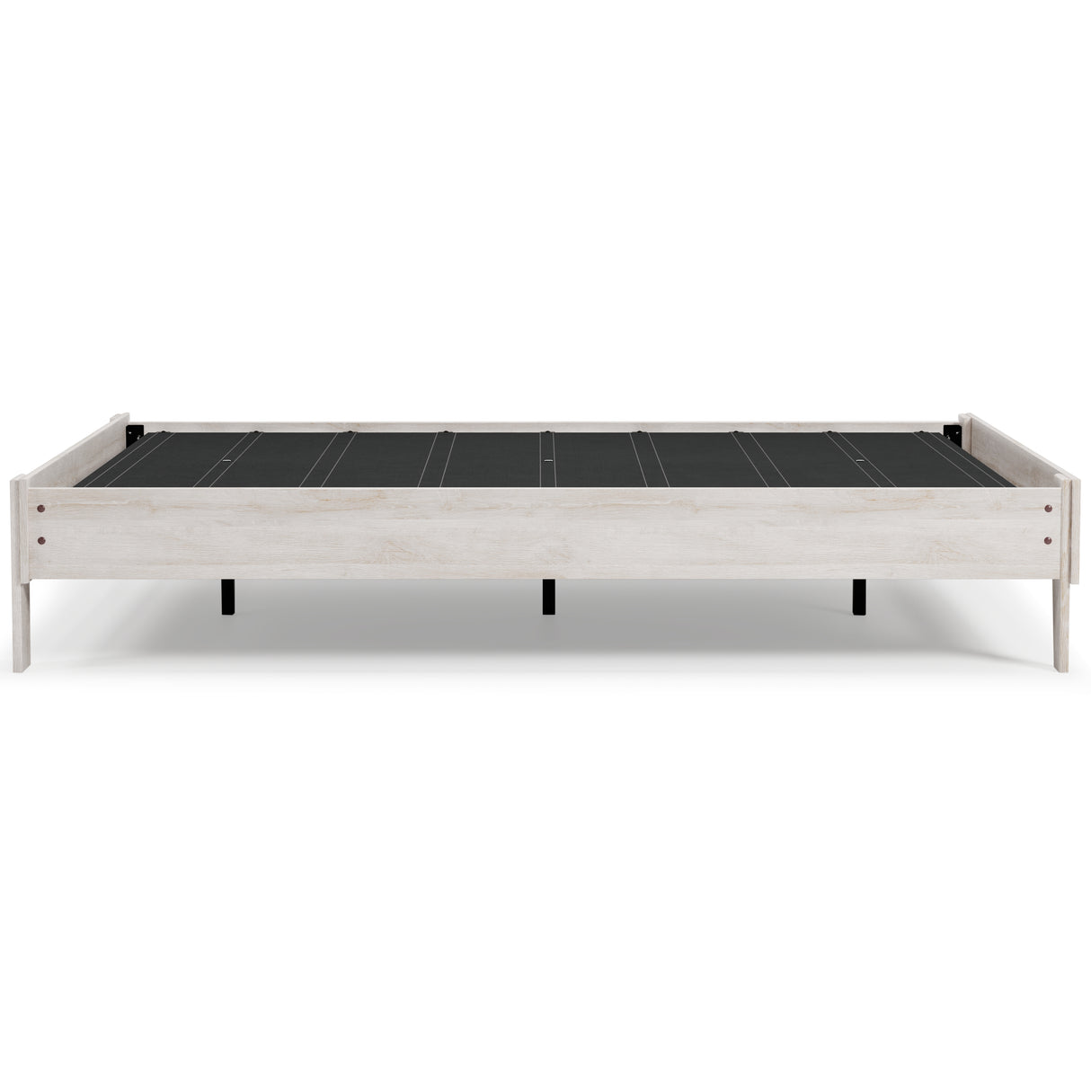 Shawburn Queen Platform Bed with Mattress in Whitewash from Ashley Furniture - Luna Furniture