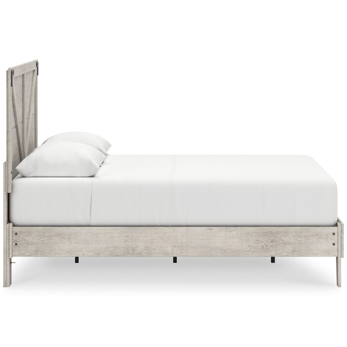 Shawburn Whitewash Crossbuck Queen Platform Bed from Ashley - Luna Furniture