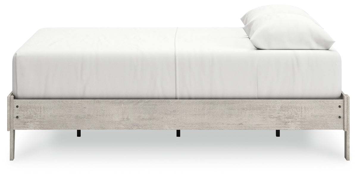 Shawburn Whitewash Queen Platform Base Bed from Ashley - Luna Furniture