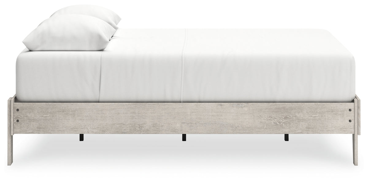 Shawburn Whitewash Queen Platform Base Bed from Ashley - Luna Furniture