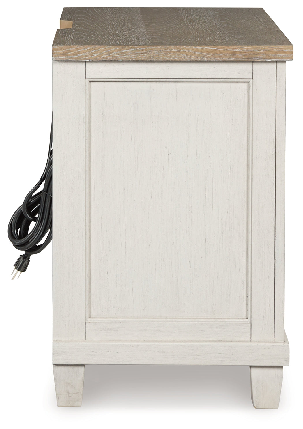 Shaybrock Antique White/Brown Nightstand from Ashley - Luna Furniture