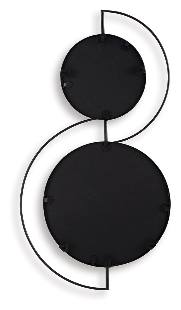 Shayham Black Accent Mirror from Ashley - Luna Furniture
