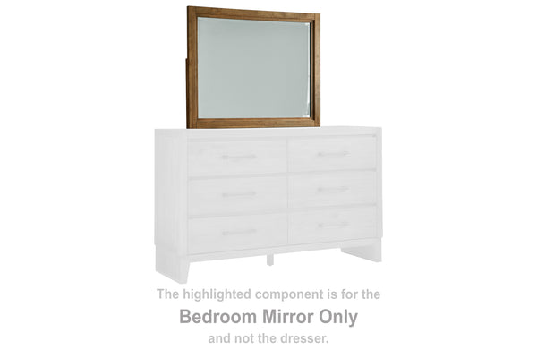Sherbana Light Brown Bedroom Mirror (Mirror Only)