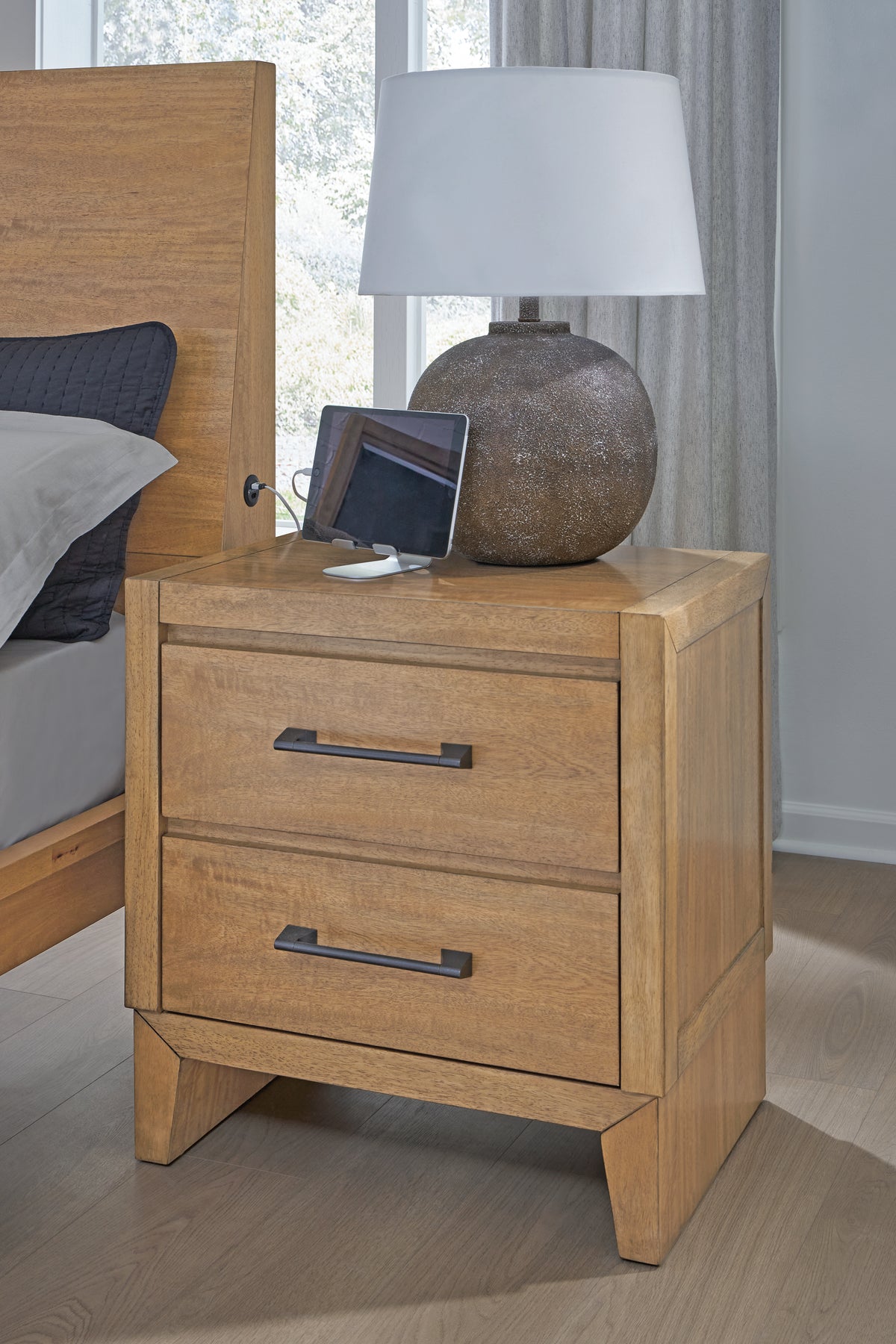 Sherbana Light Brown Nightstand from Ashley Furniture - Luna Furniture