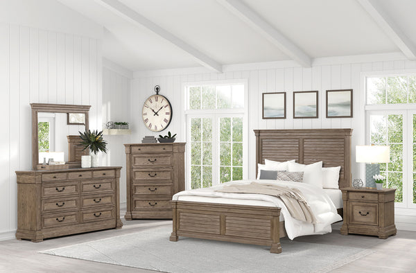 Sheringham Weathered Gray King Bed