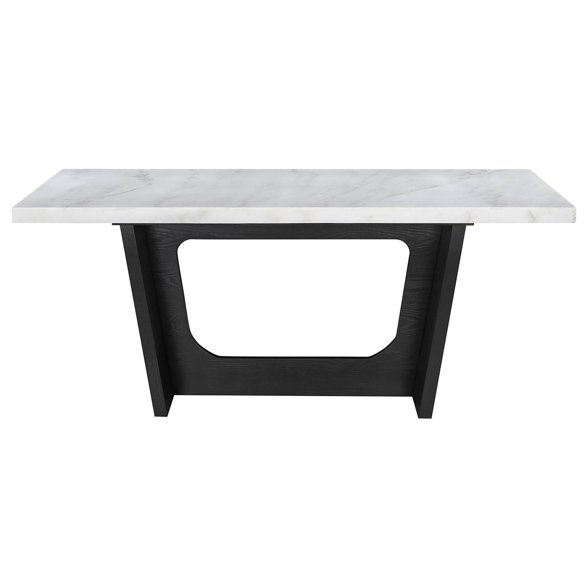 Sherry Gray 7-Piece Rectangular Marble Top Dining Table Set from Coaster - Luna Furniture