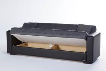 Sidney Bolzoni Gray 3-Seat Sleeper Sofa from Bellona - Luna Furniture