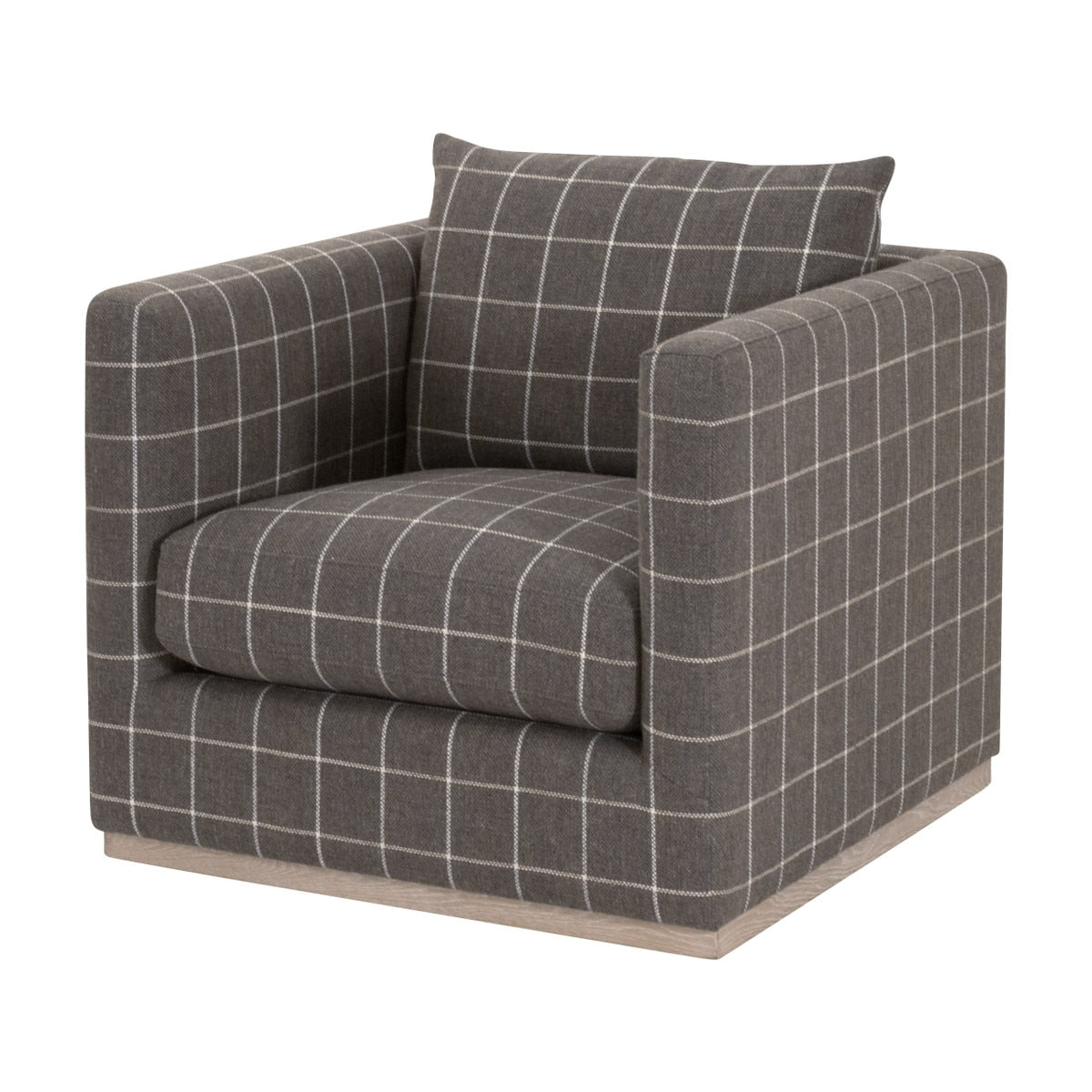 Siena Plinth Base Swivel Club Chair from Essentials For Living - Luna Furniture
