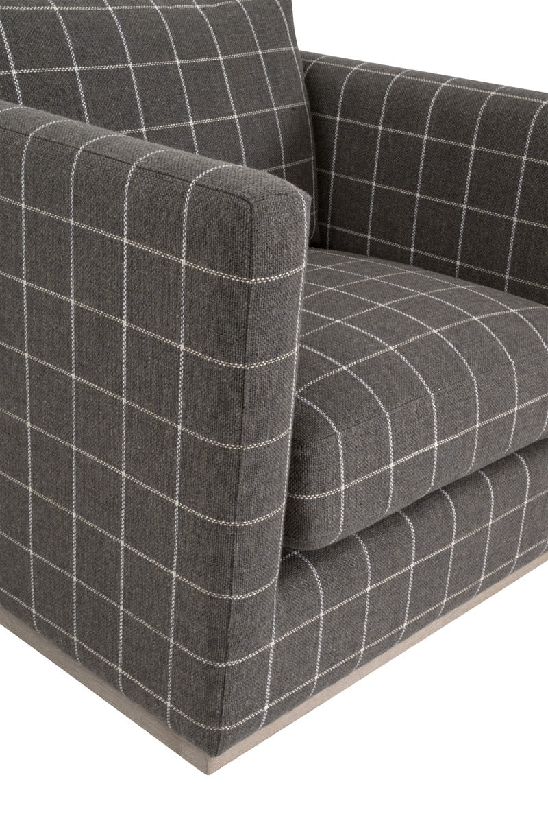 Siena Plinth Base Swivel Club Chair from Essentials For Living - Luna Furniture