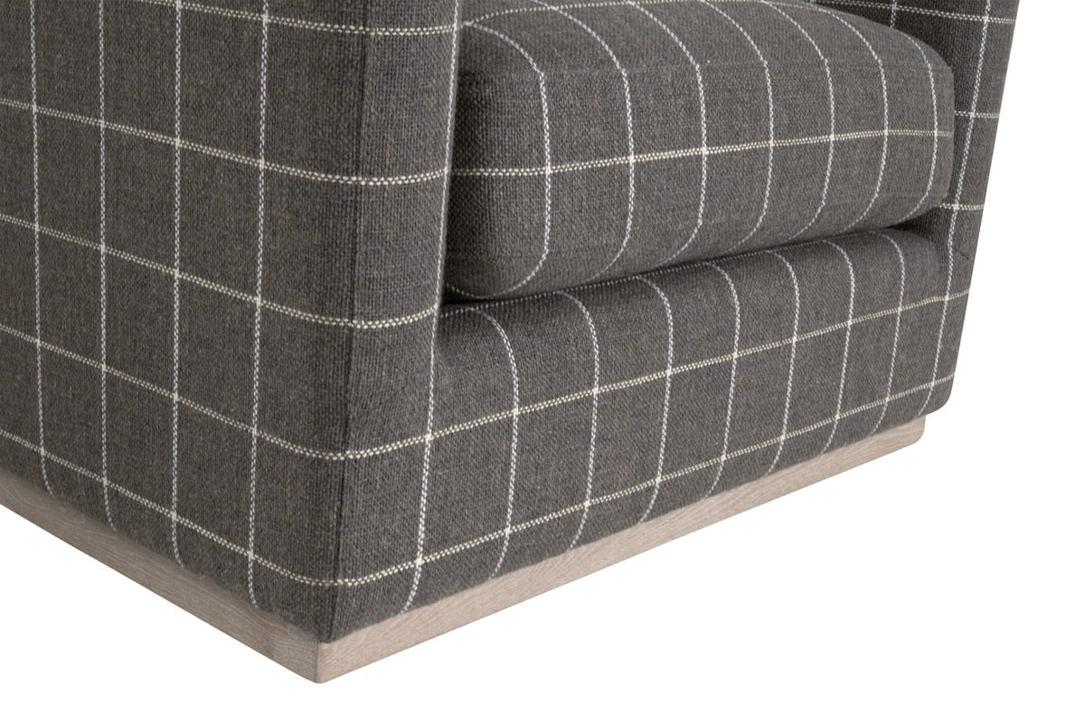 Siena Plinth Base Swivel Club Chair from Essentials For Living - Luna Furniture