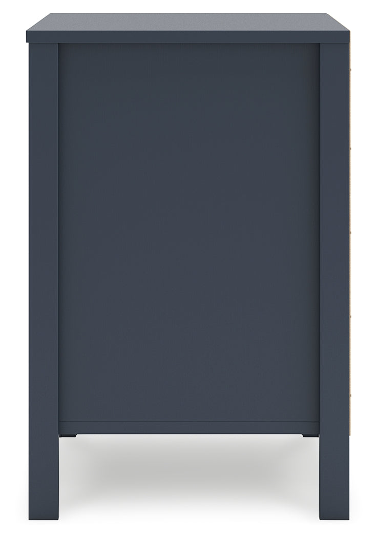 Simmenfort Twin Panel Headboard with Nightstand in Navy Blue from Ashley - Luna Furniture