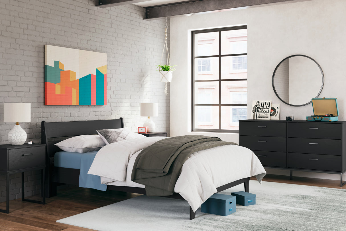 Socalle Black Youth Platform Bedroom Set from Ashley - Luna Furniture