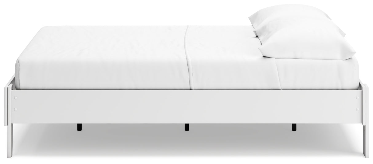 Socalle Full Platform Bed with Dresser, Chest and 2 Nightstands in Two-tone from Ashley - Luna Furniture