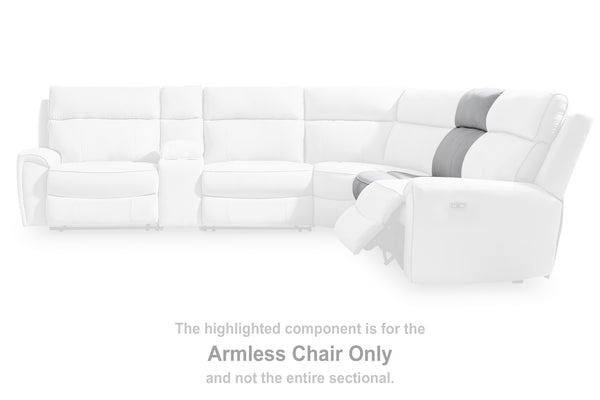 Social Pointe Pearl/Ash Armless Chair