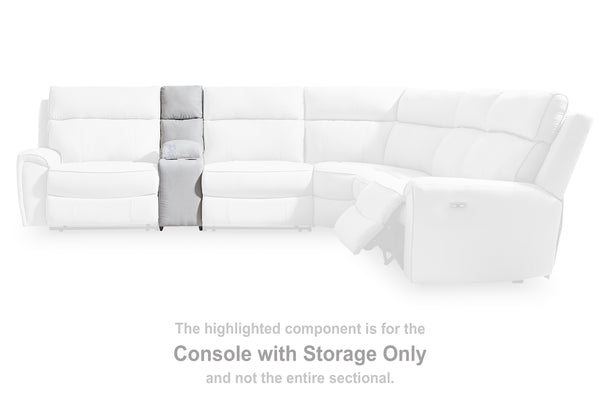 Social Pointe Pearl/Ash Console with Storage