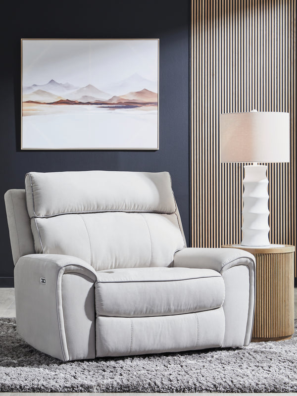 Social Pointe Pearl/Ash Power Recliner