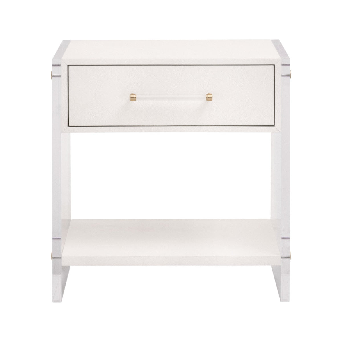 Sonia Shagreen 1-drawer Nightstand from Essentials For Living - Luna Furniture