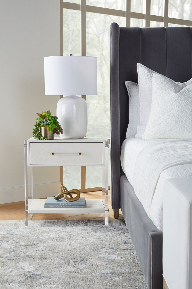 Sonia Shagreen 1-drawer Nightstand from Essentials For Living - Luna Furniture